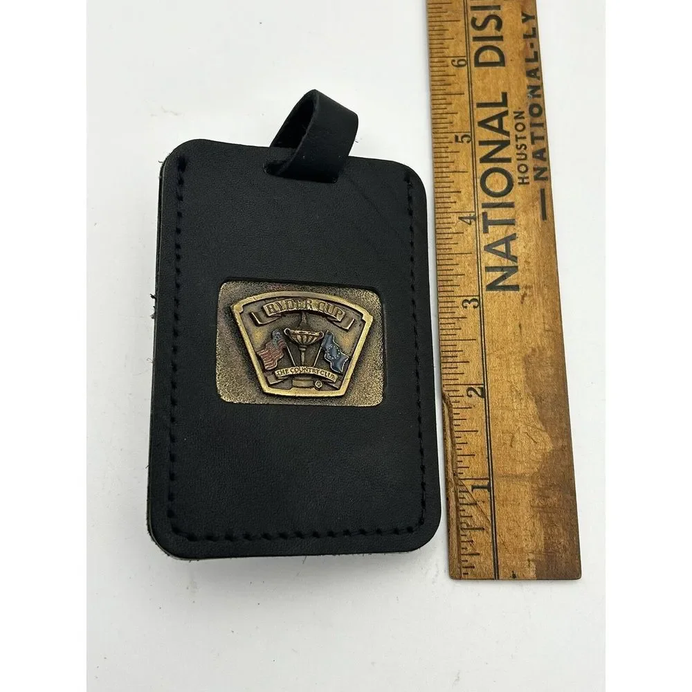 Ryder‎ Cup Embossed Tag Leather Bag Tag NWT